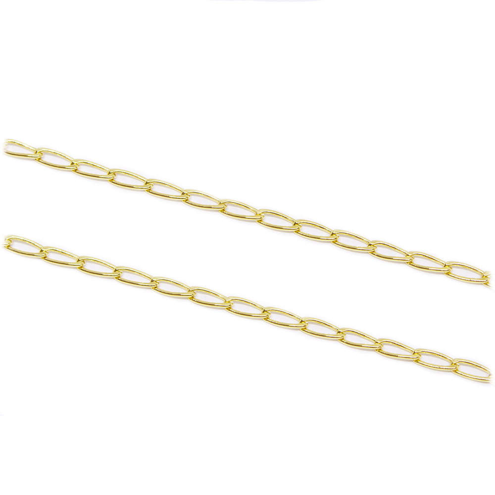 Pulseira Malha Longata Oca Fina em Ouro 18 Kilates � 25395